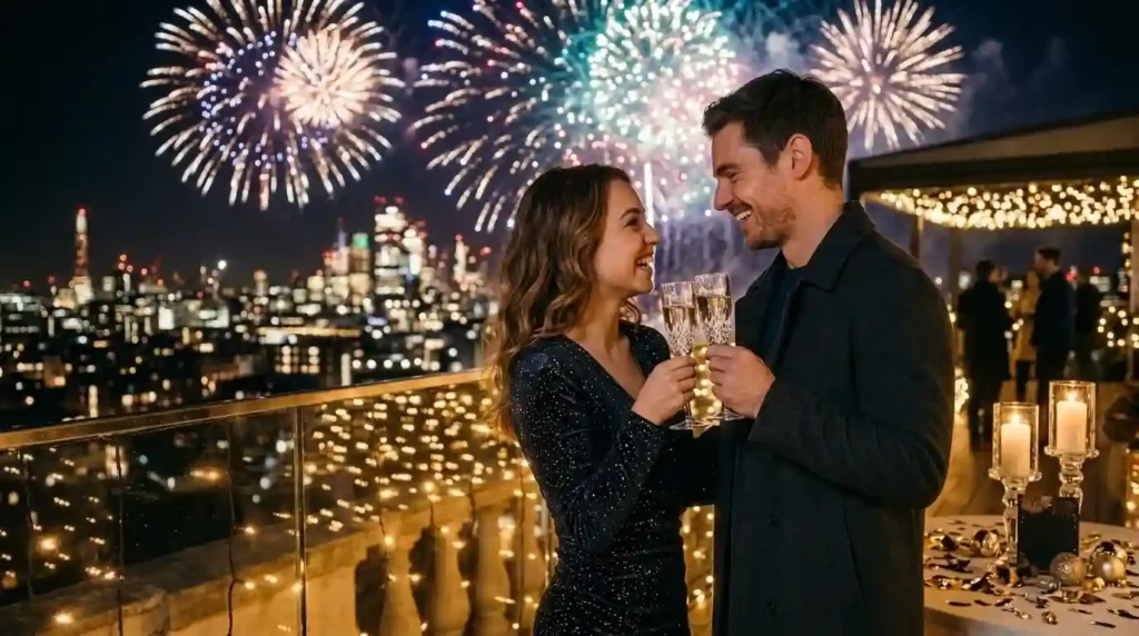 Celebration New Year Wishes for Girlfriend