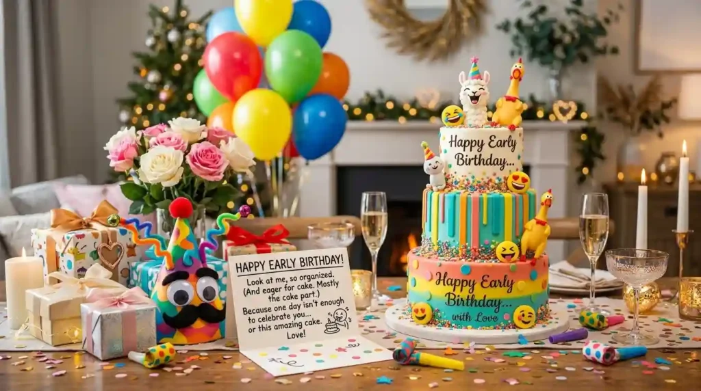 Funny Birthday Messages to Send Early