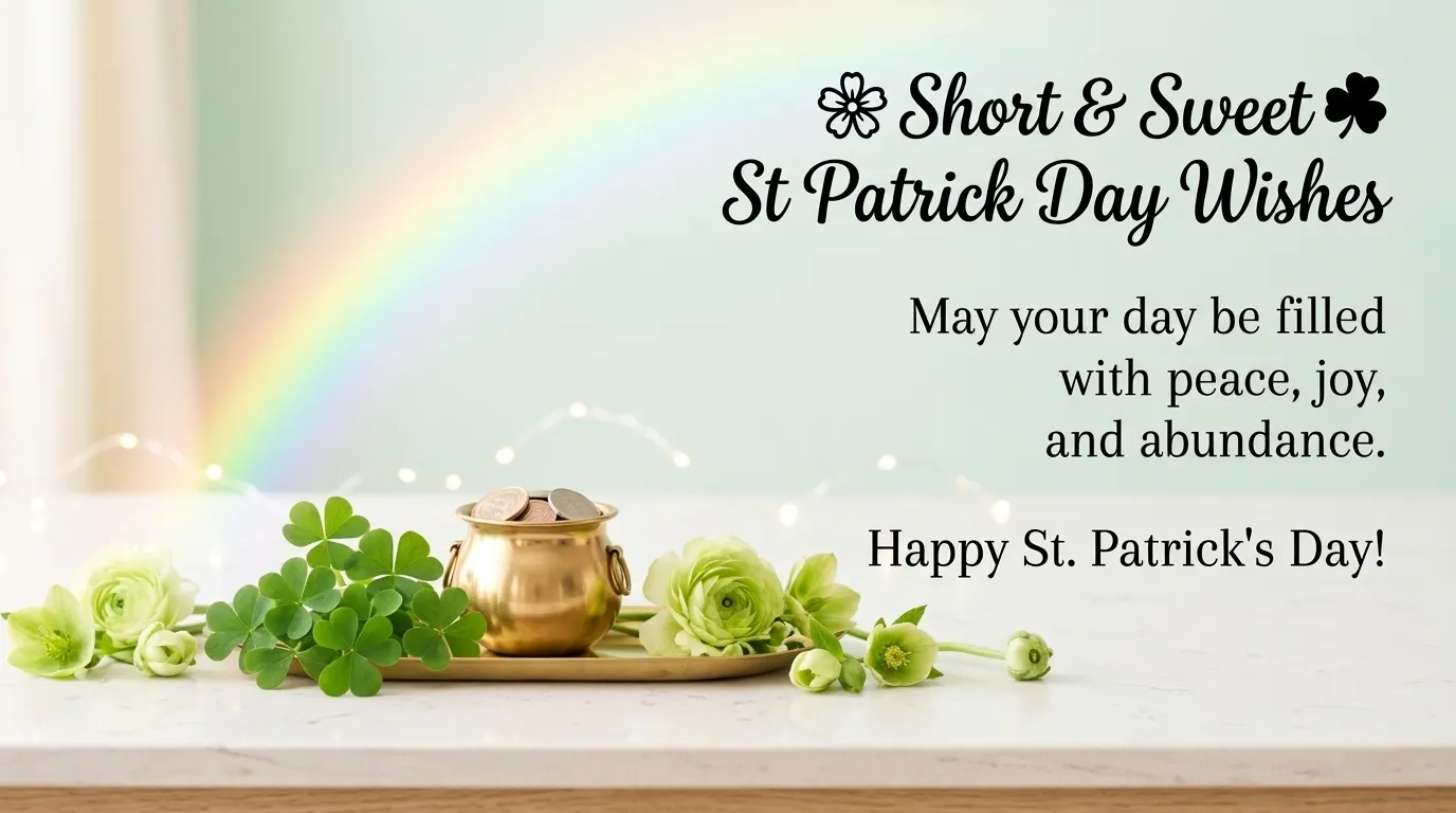 Short & Sweet St Patrick Day Wishes