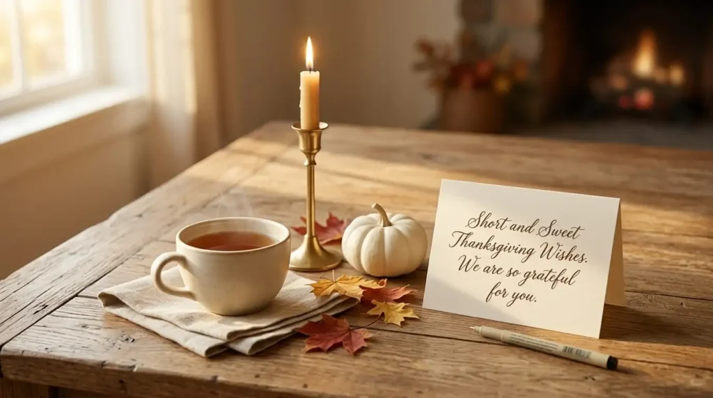 Short and Sweet Thanksgiving Wishes